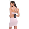 Spaghetti Strap Sequin Choker Women Crop Top with Skirt