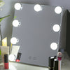 9 LEDs Bulbs Dimmable Tabletop Touch Control Cosmetic Mirror