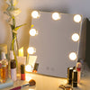 9 LEDs Bulbs Dimmable Tabletop Touch Control Cosmetic Mirror