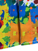 Hidden Button 3D Watercolor Splash Print Shirt