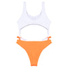 Shoulder Strap Backless Padded Tied Women Swimsuit