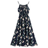Spaghetti Strap Sleeveless Floral Print Women Maxi Dress