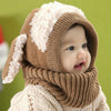 Winter Baby Kids Girls Boys Warm Knit Woolen Coif Hood Collar Scarf Caps Hat