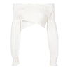 Off The Shoulder Long Lantern Sleeve Ruffle Women Crop Top