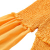 Off The Shoulder Long Lantern Sleeve Ruffle Women Crop Top