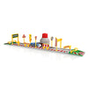 DIY Assembled Parking Lot Model Toy with Alloy Railcar