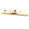 DIY Assembled Parking Lot Model Toy with Alloy Railcar