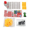 DIY Assembled Parking Lot Model Toy with Alloy Railcar