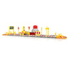 DIY Assembled Parking Lot Model Toy with Alloy Railcar
