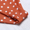 Sexy Strapless Padded Polka Dot Low Waist Women Bikini Set