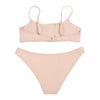 Spaghetti Strap Padded Backless Low Waist Women Bikini Set