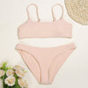 Spaghetti Strap Padded Backless Low Waist Women Bikini Set