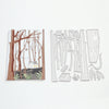 Tree Pattern Carbon Steel Stencil Template Mould for DIY Scrapbook Album Paper Card Embossing Craft Decoration