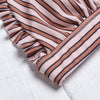 Sexy Spaghetti Strap Padded Stripe Ruffle Women Bikini Set