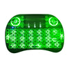 2.4GHz Wireless QWERTY Keyboard with Touchpad Mouse  -  ENGLISH  BLACK
