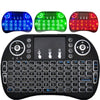 2.4GHz Wireless QWERTY Keyboard with Touchpad Mouse  -  ENGLISH  BLACK