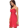 Knotted Cut Out Polka Dot Dress
