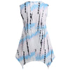 Sleeveless Sharkbite Hem T-shirt with Lace