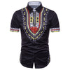 African Dashiki Hidden Button Shirt