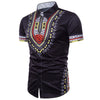 African Dashiki Hidden Button Shirt