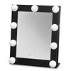 Table Model Square LED Portable Makeup Mirror