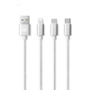 SDL 3 in 1 Micro USB + 8 Pin + Type-C  Charging Cable - 1M
