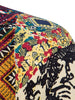 Ethnic Square Print Short Sleeve Breathable Shirt