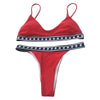 Spaghetti Strap Padded Backless Star Print Women Bikini Set