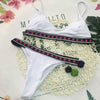 Spaghetti Strap Padded Backless Star Print Women Bikini Set