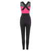 Sport Jumpsuit Sleeveless Women One-Piece Elastic Bodysuit