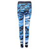 Mid Waist Print Skinny Elastic Leggings Women Yoga Pants