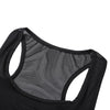 Trendy Round Collar Padded Spliced Mesh Women Sports Suit