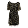 Off the Shoulder Sequin Strapless Solid Women Dress