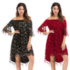 Off the Shoulder Sequin Strapless Solid Women Dress