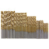 HSS Titanize Round Shank Auger Twist Spiral Bits 50PCS