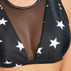 Star Sheer Mesh Tankini Set