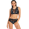 Star Sheer Mesh Tankini Set