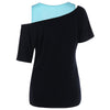 Dandelion Printed Cut Out Shoulder T-shirt