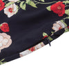Halter Neck Floral Print Mermaid Style Women Two-piece Dress