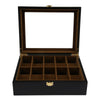 10 Grids Wooden Watch Display Box Jewelry Storage Organizer