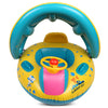 Inflatable Baby Float Seat Boat with Canopy Infant Swim Rings