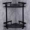 Double Layer Triangular Basket Corner Rack Bathroom Shelves