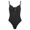 Spaghetti Strap Backless Padded Cut Out Tied Women Swimsuit