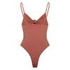 Spaghetti Strap Backless Padded Cut Out Tied Women Swimsuit