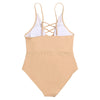 Spaghetti Strap Hollow Out Pad Backless Women Swimsuit