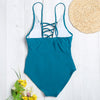 Spaghetti Strap Hollow Out Pad Backless Women Swimsuit
