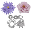 Thin Petals Flower Metal Stencil Mould DIY Carbon Steel Embossing Plate Cutting Die