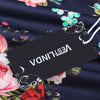 V Neck Spaghetti Straps Floral Print Women Dress