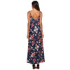 V Neck Spaghetti Straps Floral Print Women Dress
