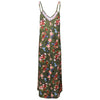 V Neck Spaghetti Straps Floral Print Women Dress